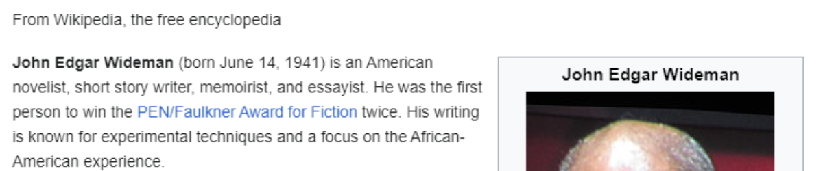 Wikipeida Page For an Artist